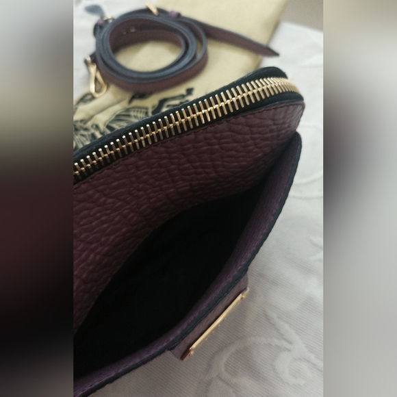 Authentic Burberry Heritage Grain Small Harrogate Crossbody Bag Dusky Mauve - Picture 14 of 16